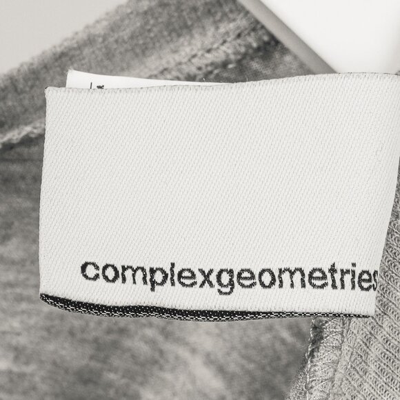 Complex Geometries Grey-Jersey Oversized Short-Sleeve Top - Picture 7 of 8